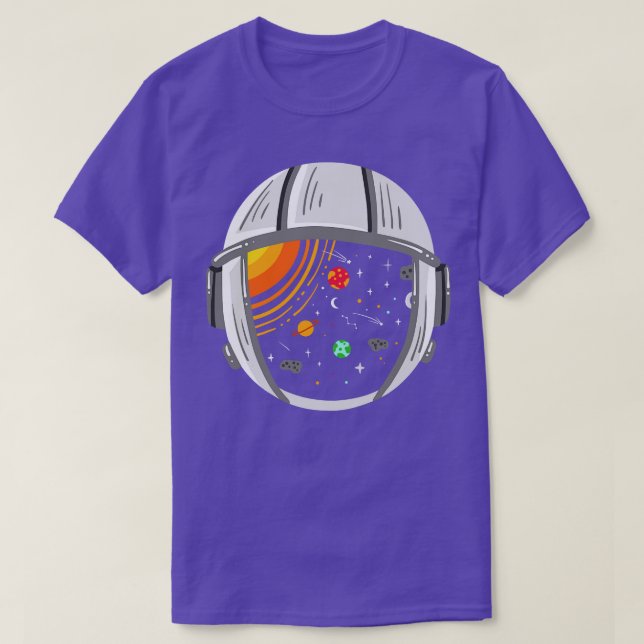 Astronaut Planets Rymden T Shirt (Design framsida)