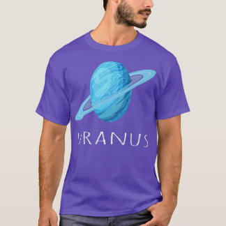 Astronaut Planets Solar System, Space Älskare Uran T Shirt