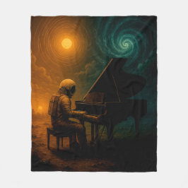 Astronaut Played Piano in Split Reality - Surreal Fleecefilt