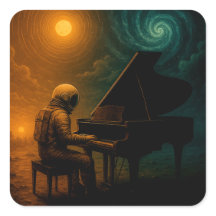 Astronaut Played Piano in Split Reality - Surreal