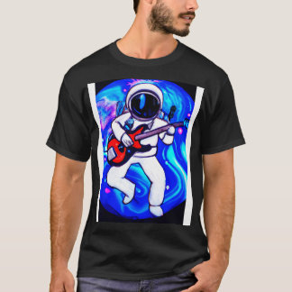 Astronaut Plays Guitar T Shirt