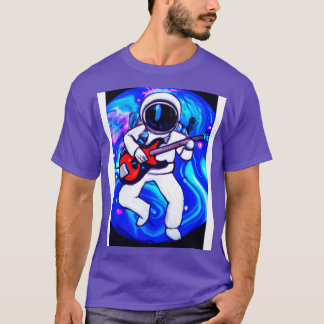 Astronaut Plays Guitar T Shirt