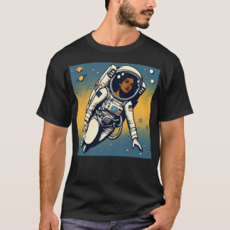 Astronaut Pop Art Stil T Shirt