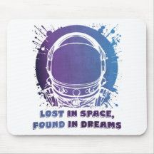 Astronaut Portrait - Lost in Space - Mousepad