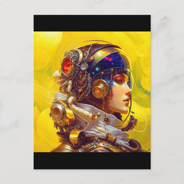 Astronaut Postkarte Vykort (Framsida)