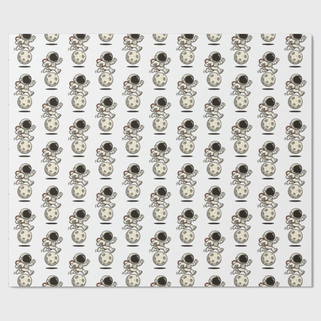 Astronaut Presentpapper (Platt)