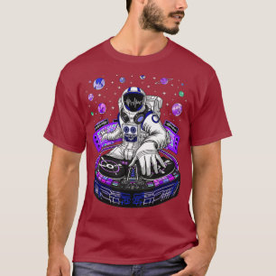 Astronaut Psychedelic Music DJ Psytrance Techno T Shirt