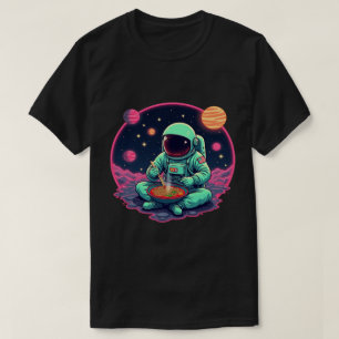 "Astronaut Ramen Nudlar  – Rolig Rymd Grafisk T Shirt