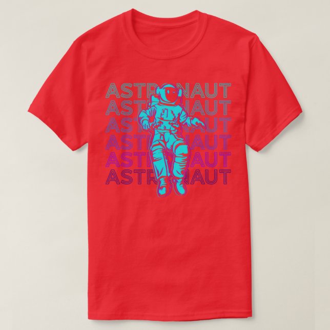 Astronaut Retro Astronaut Gift T Shirt (Design framsida)