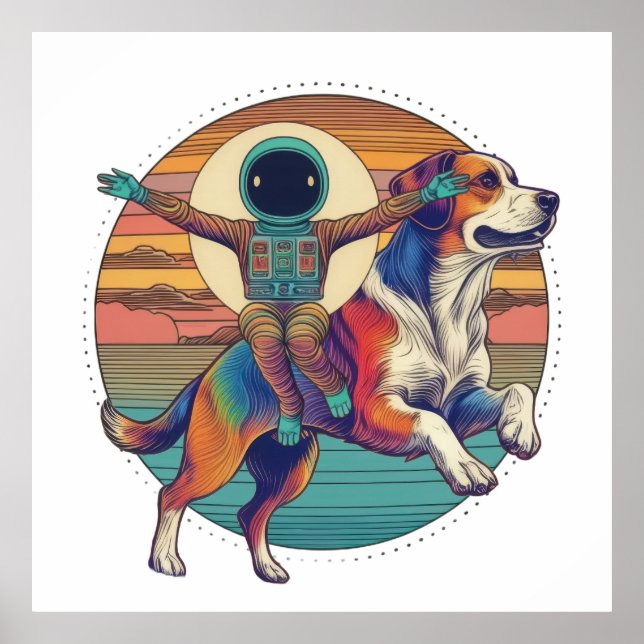 Astronaut Ride Poster (Framsidan)