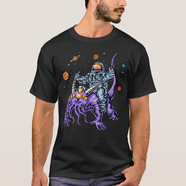 Astronaut rider utomjording t shirt (Framsida)