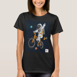 Astronaut Riding a BMX T-Shirt design