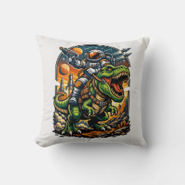 Astronaut Riding a T-Rex – Epic Space Dinosaur Kudde