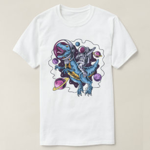 Astronaut Riding a T-Rex T-Shirt