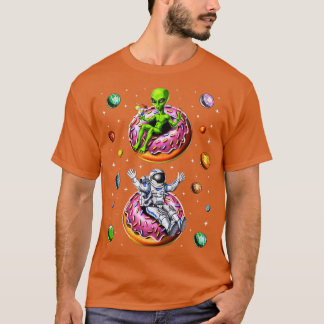 Astronaut Riding Donut T Shirt
