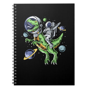 Astronaut Riding T-Rex Dinosaur Astro T-Rex Space Anteckningsbok