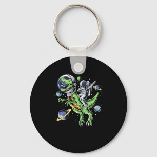 Astronaut Riding T-Rex Dinosaur Astro T-Rex Space Nyckelring