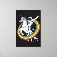 Astronaut Ridning Enhörning 