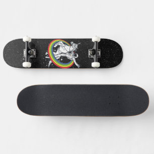 Astronaut Ridning Enhörning Mini Skateboard Bräda 18,5 Cm