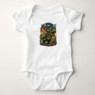 Astronaut Ridning på en T-Rex – Episk Rymd-Dinosau T Shirt