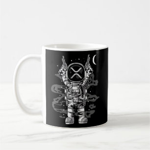 Astronaut Ripple Xrp Coin to Måne Crypto Token Kaffemugg