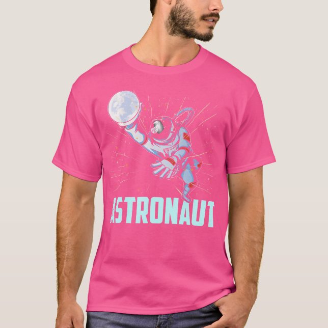 Astronaut Rocket Space Astronomy Planets T Shirt (Framsida)
