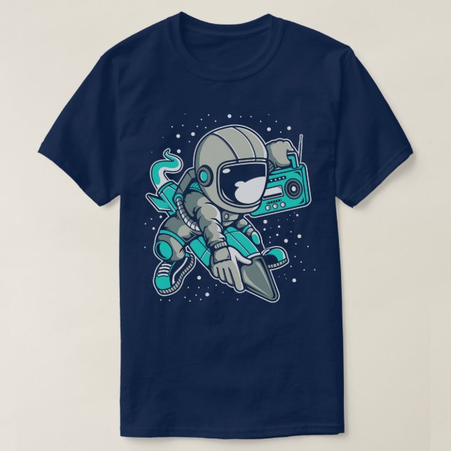 ASTRONAUT ROCKET T SHIRT (Design framsida)