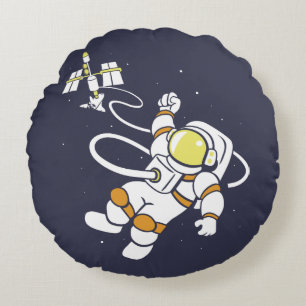Astronaut Rund Kudde