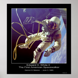 Astronaut Russell L. Schweickart Apollo 9 Uppdrag Poster