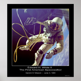 Astronaut Russell L. Schweickart Apollo 9 Uppdrag Poster