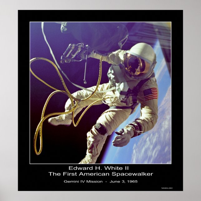 Astronaut Russell L. Schweickart Apollo 9 Uppdrag Poster (Framsidan)