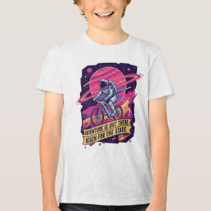 Astronaut Rymdcykling Äventyr Ungdom T Shirt