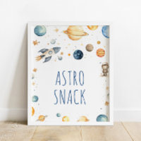 Astronaut Rymden Astro Snacks Birthday