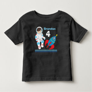 Astronaut Rymden Coola Anpassningsbar Birthday Boy T Shirt