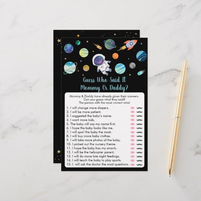 Astronaut Rymden gissar vem som sa att det spelade (Fram/Back In Situ)