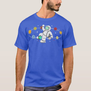 Astronaut Rymden Planets T Shirt