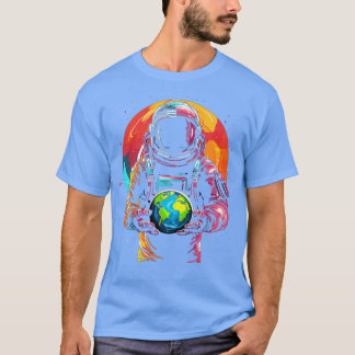 Astronaut Rymden presenterar Manar Kids Women Funn T Shirt