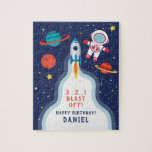 Astronaut Rymden Rocket Frakt Jigszle Puzzle Pussel<br><div class="desc">Astronaut Rymden Rocket Frakt Birthday Puzzle</div>
