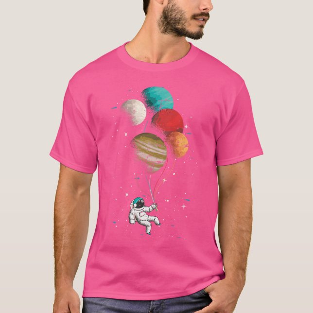 Astronaut Rymden Science Planets Universe Ast T Shirt (Framsida)