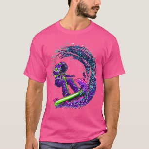Astronaut Rymden Surfer Coola T Shirt