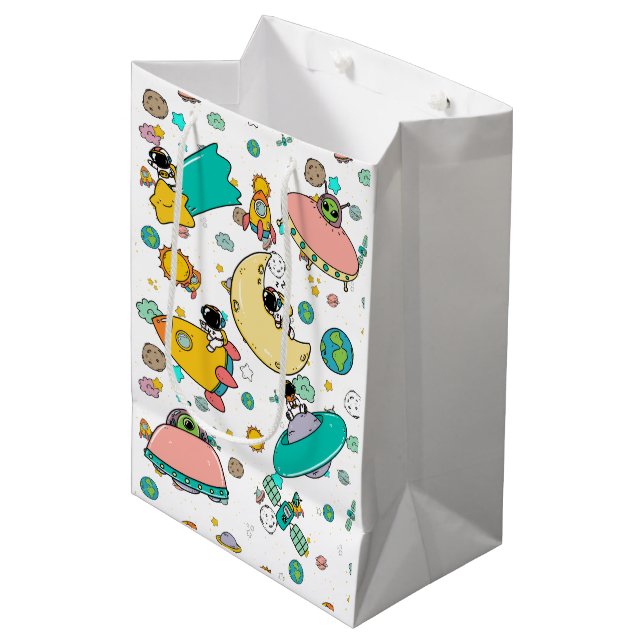 Astronaut Rymden Tecknad (Framsidan Vinklad)