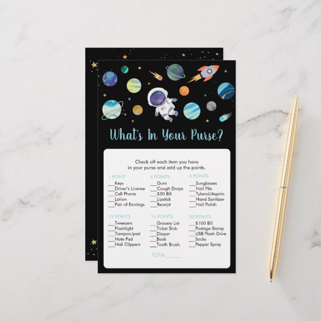 Astronaut Rymden, vad är det i ditt spel? (Fram/Back In Situ)