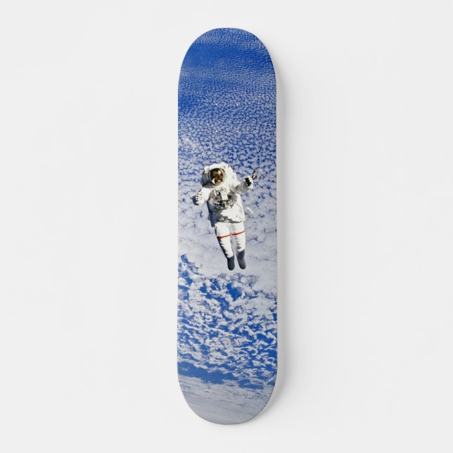 Astronaut rymdpromenad skateboard bräda 21,5 cm (Framsida)