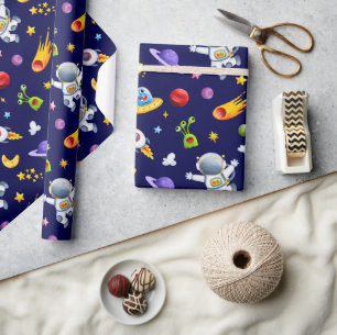 Astronaut Rymdvarelser Presentpapper