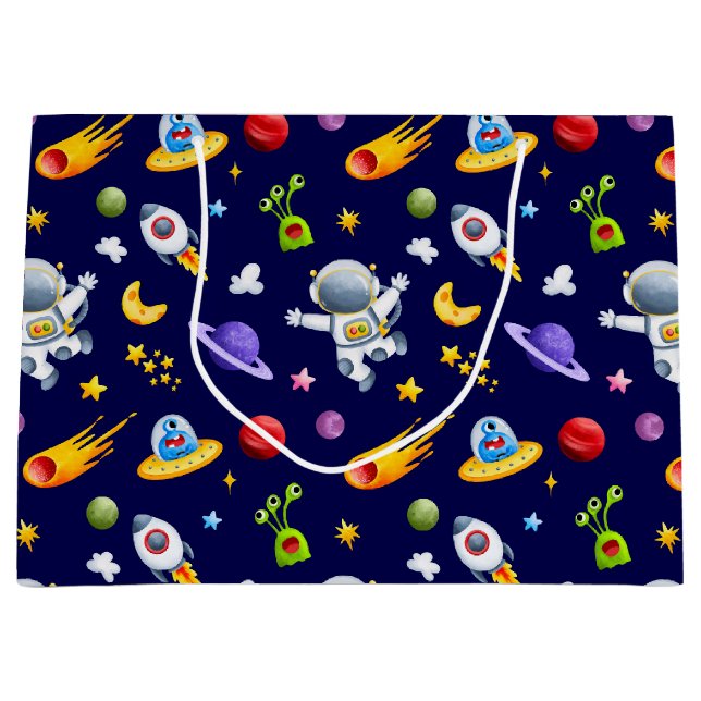 Astronaut Rymdvarelser Presentpåse (Framsidan)