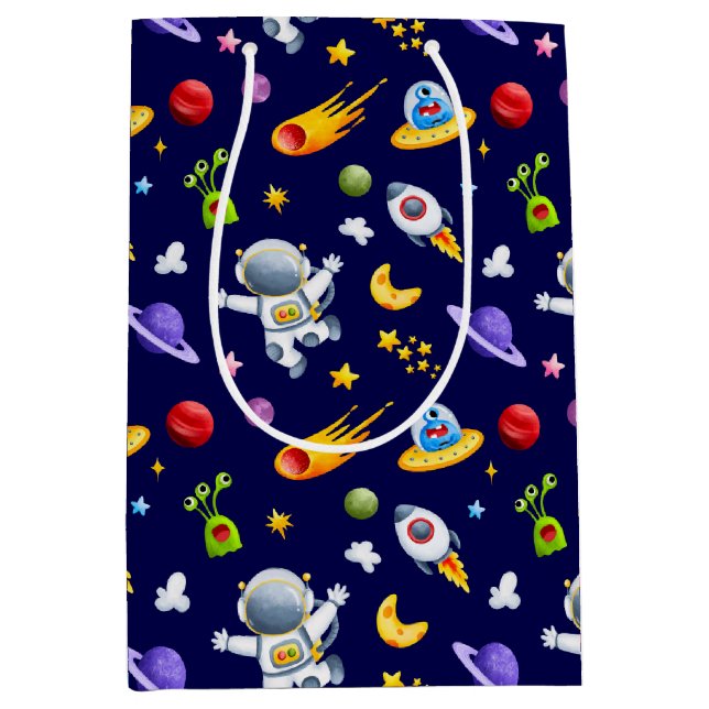 Astronaut Rymdvarelser Presentpåse (Framsidan)