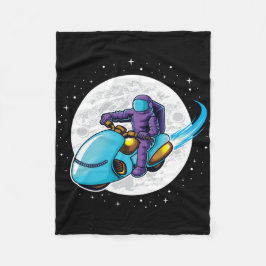 Astronaut Ryttare I Rymden Fleecefilt
