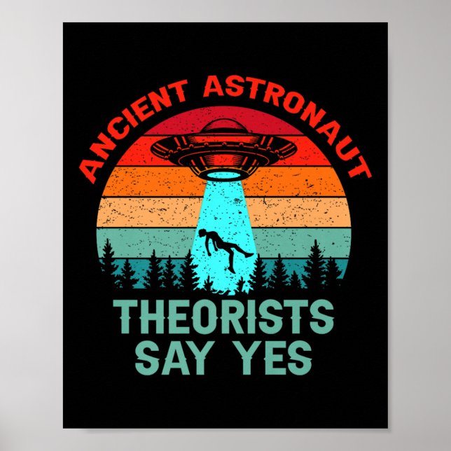 Astronaut säger att Alien Space Uf Poster (Framsidan)