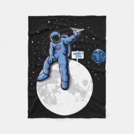 Astronaut Saknar Jorden Fleecefilt