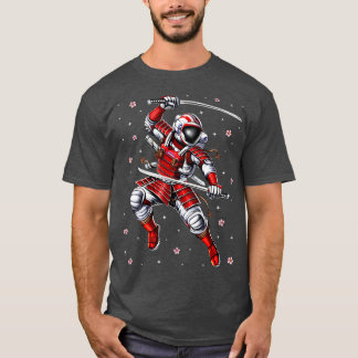 Astronaut Samurai Warrior T Shirt